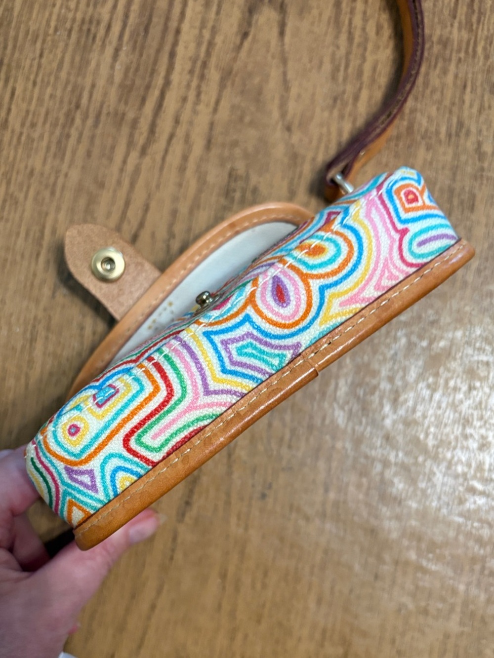 Colorful Dooney & Bourke Wristlet Clutch - Picture 5 of 6